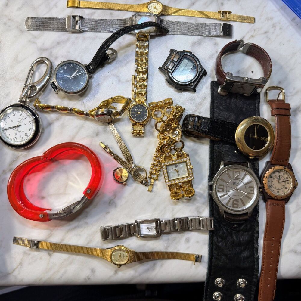 Vintage Watch Lot – Mixed Brands, For Repair/Parts/Craft